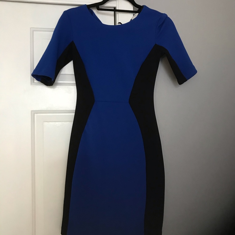 Black and blue Bisou Bisou dress